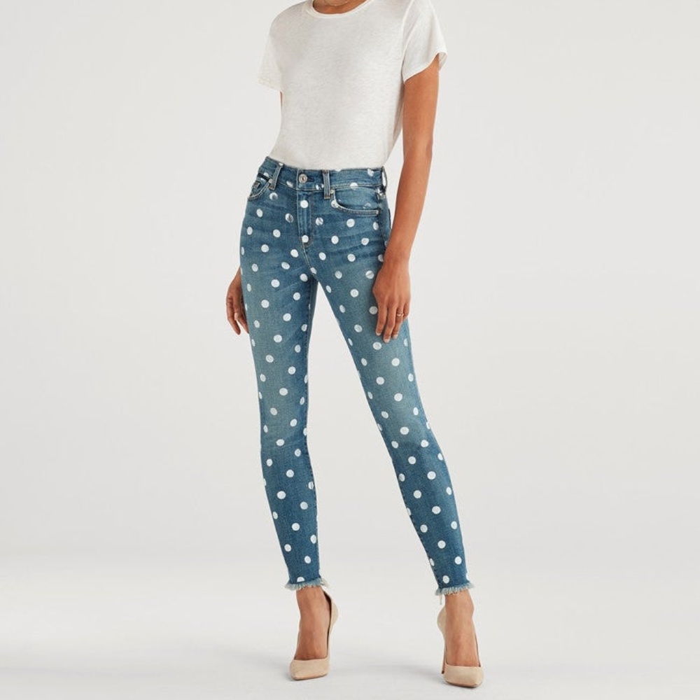 NWOT 7FAM Dot Ankle Skinny